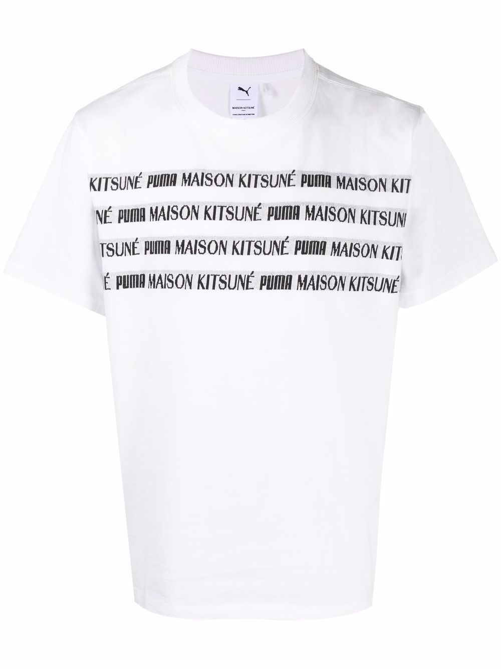 x Maison Kitsuné logo print T-shirt - 1