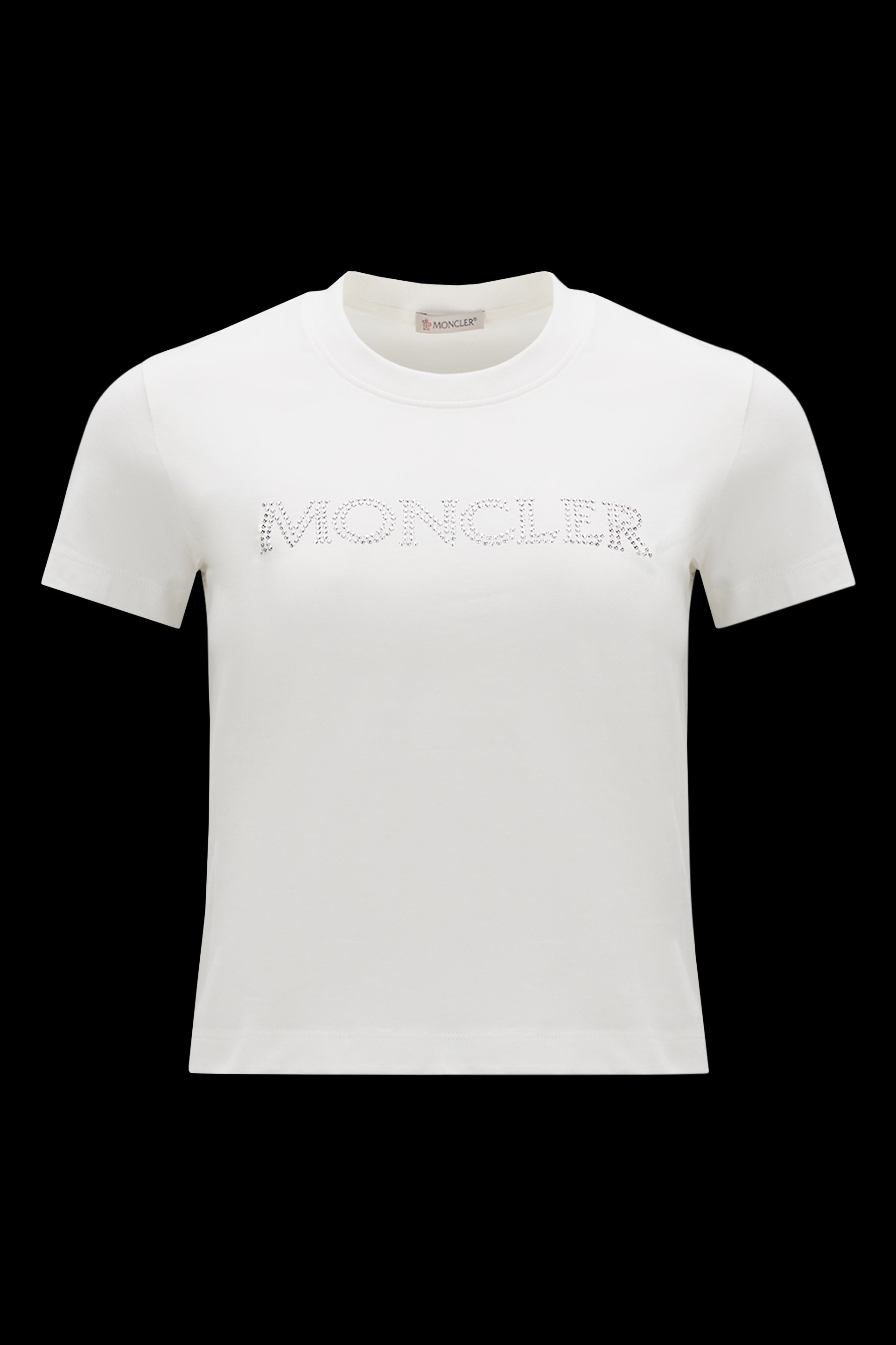 【MONCLER】CRYSTAL LOGO T-SHIRT Moncler Crystal Logo T-Shirt | REVERSIBLE