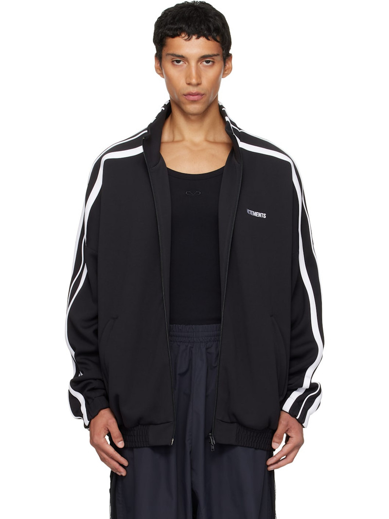 Black Gym Track Jacket 1