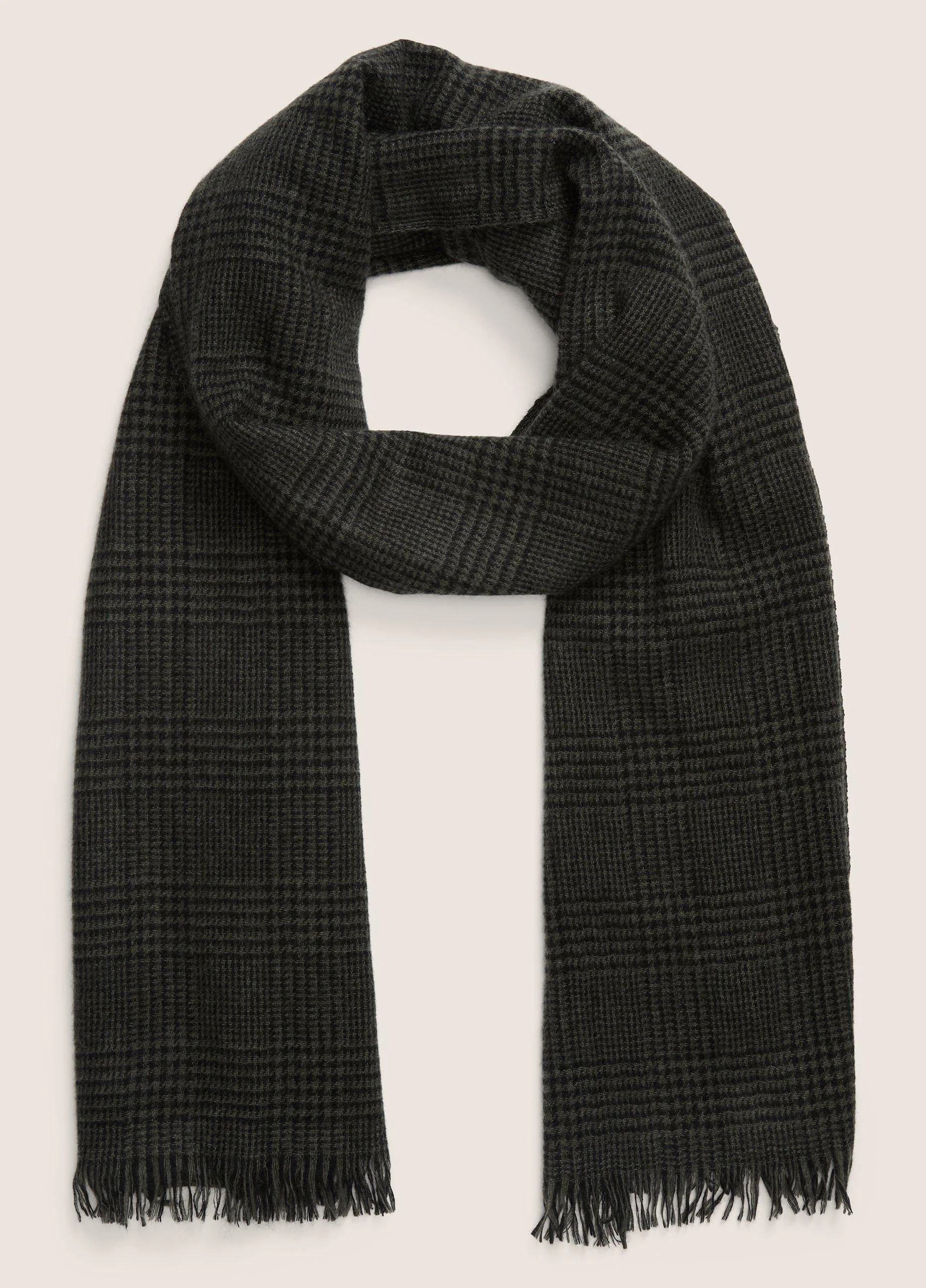 Glen Plaid Cashmere Scarf - 1