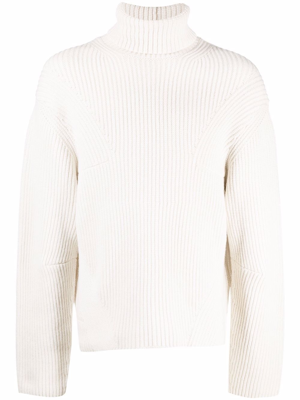 ribbed rollneck jumper - 1