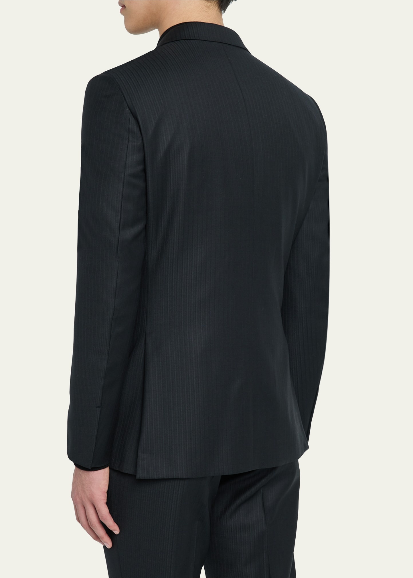 Men's Tonal Striped Wool Suit - 6