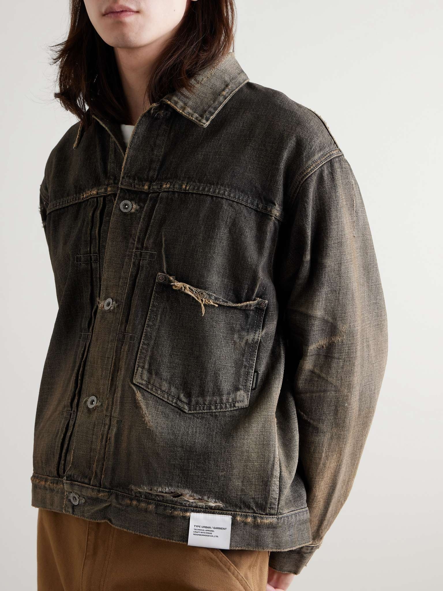 Savage Type-1 Distressed Denim Jacket - 4