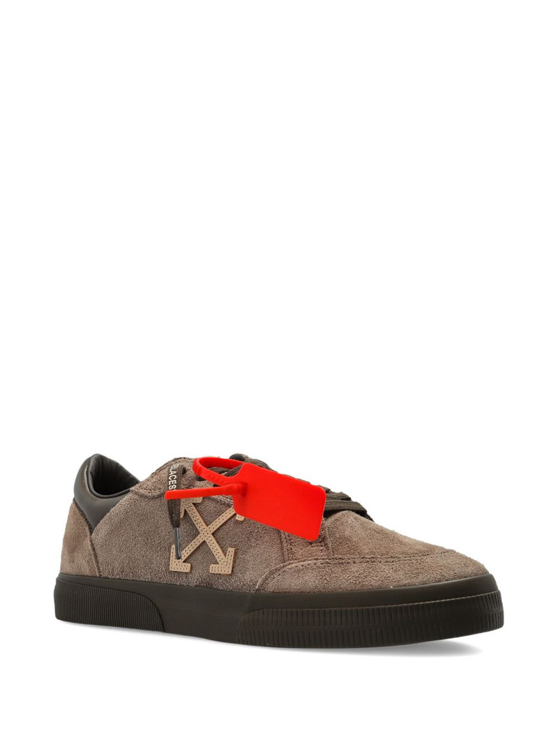 Off-White arrow-appliqué suede sneakers outlook