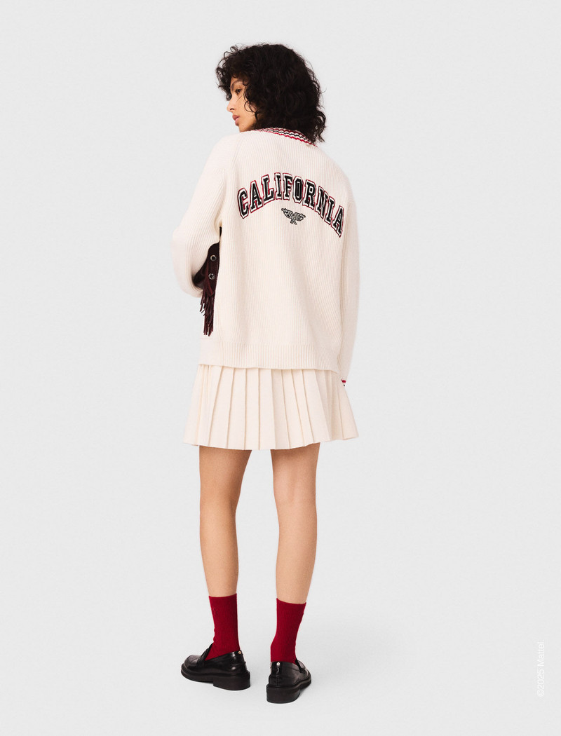 Embroidered longline cardigan 4