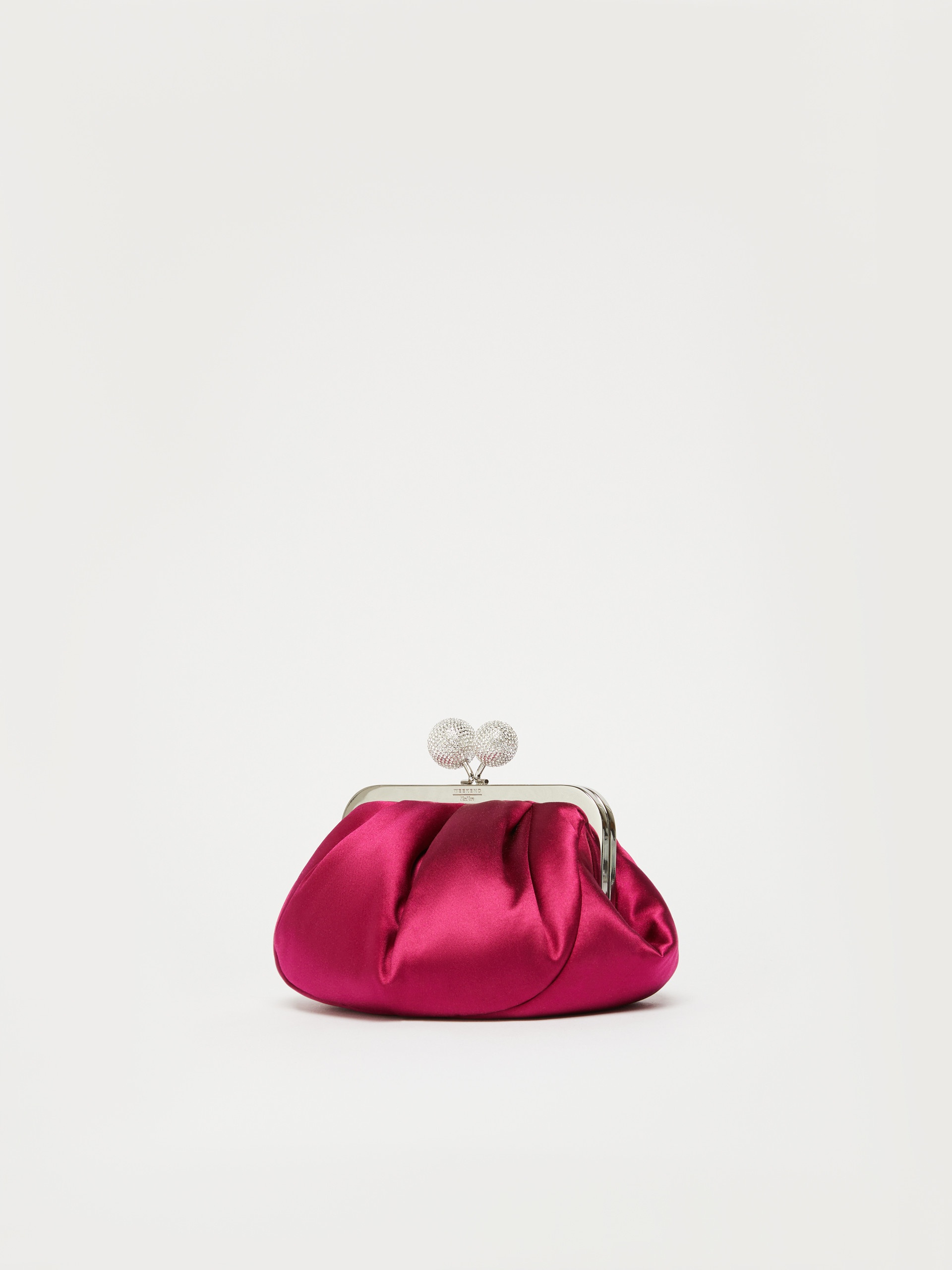 EMMY Small satin Pasticcino Bag with rhinestones - 2