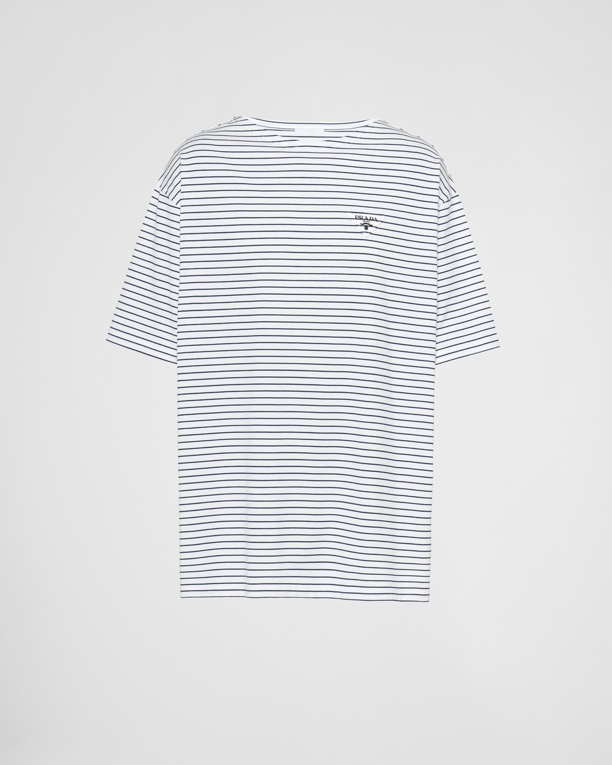 Oversized striped cotton T-shirt - 1