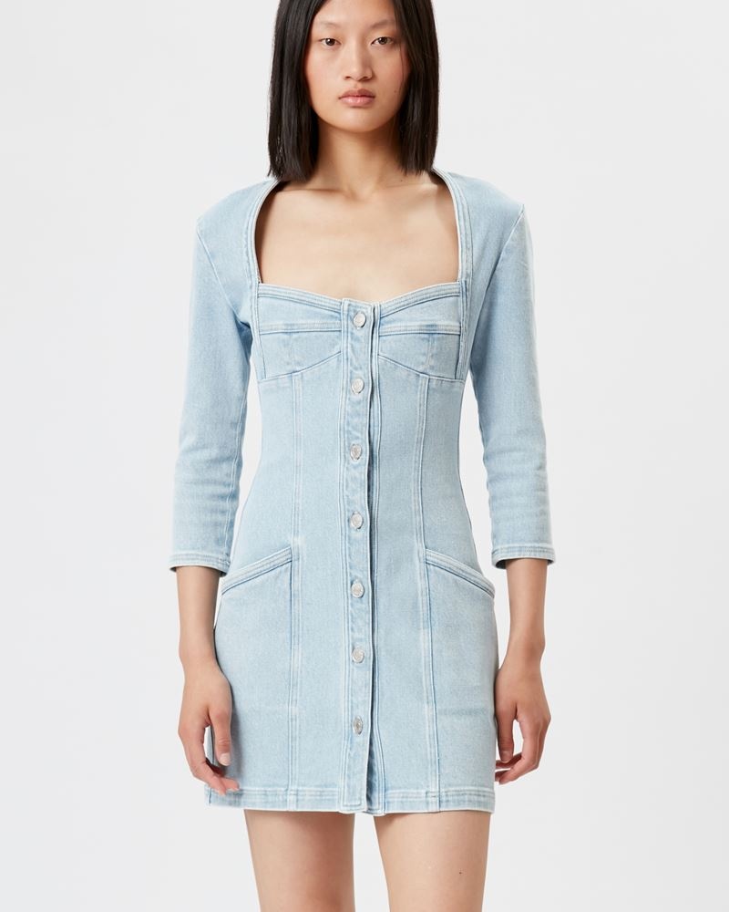 VONA STRETCHED DENIM DRESS - 4