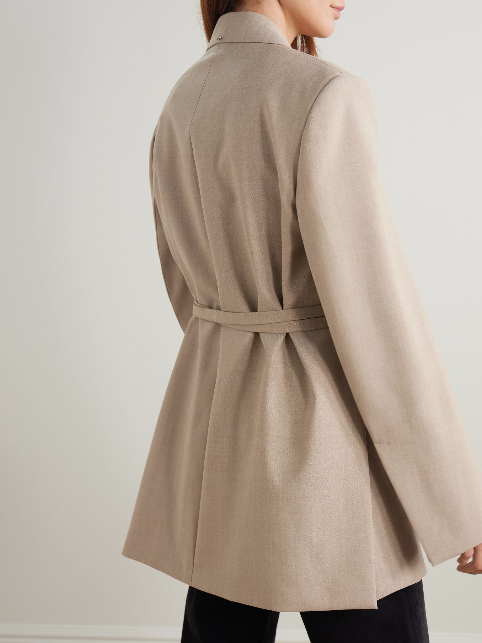 Tubinga belted grain de poudre wool blazer Beige - 3