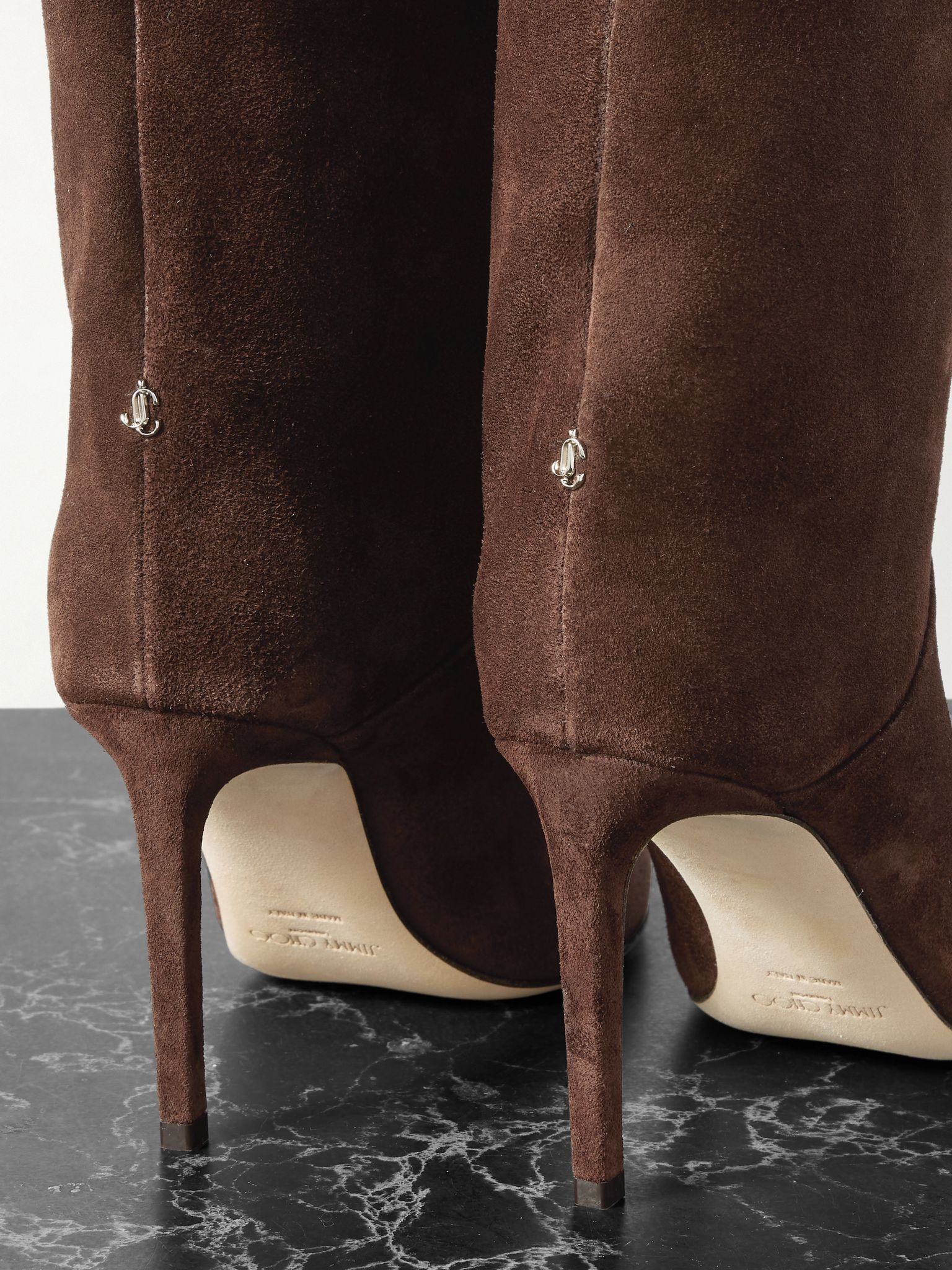 Beren 85 suede boots Chocolate - 4