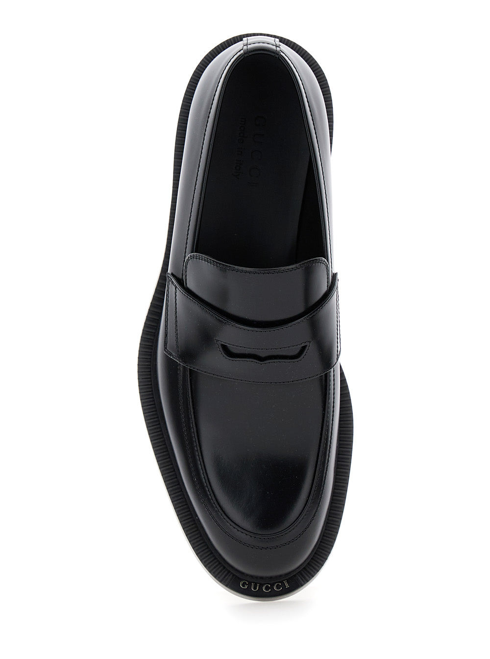 Gucci Men 'Henry' Black Loafers In Smooth Leather Man - 4