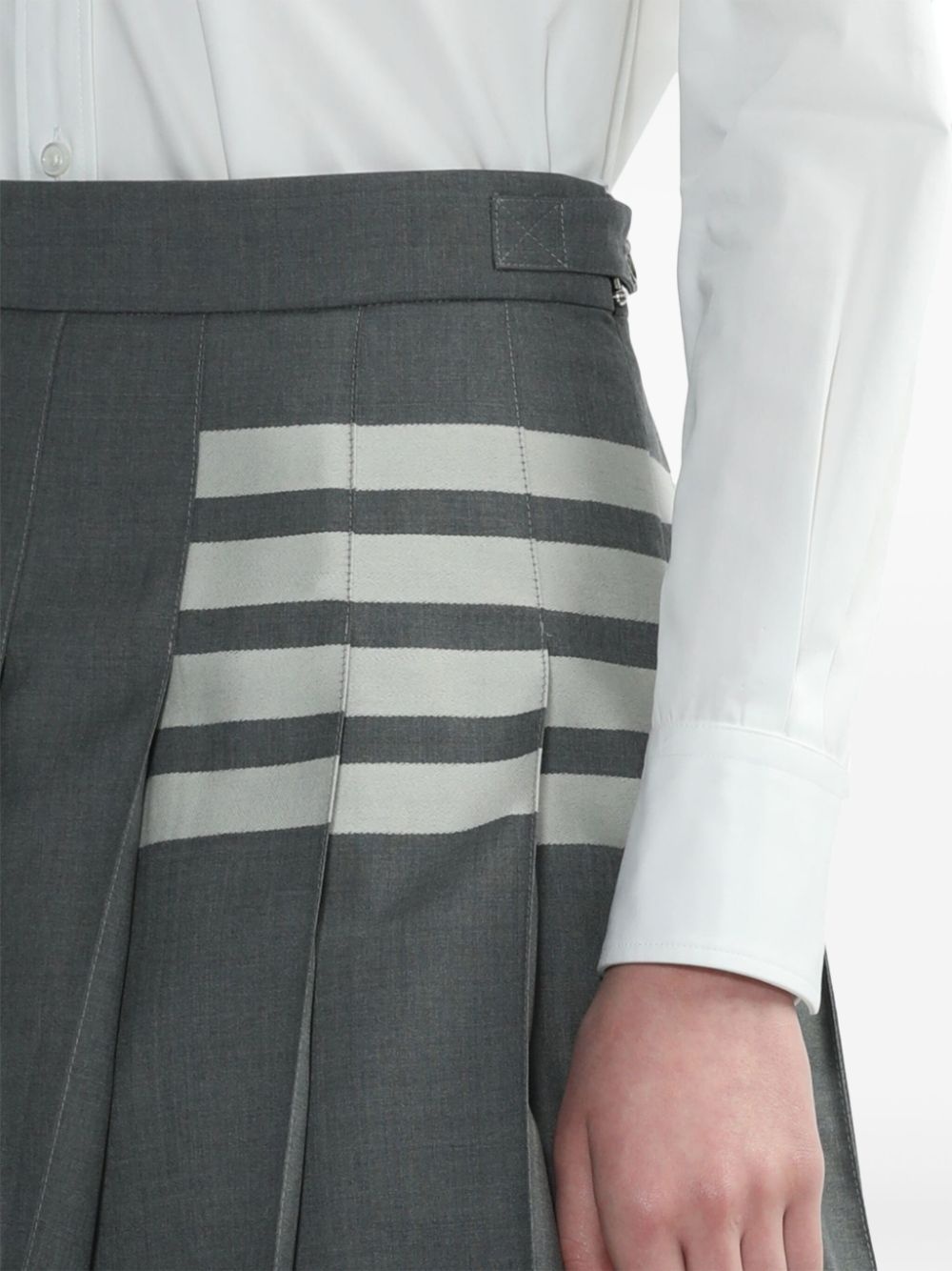 4-Bar pleated miniskirt - 5