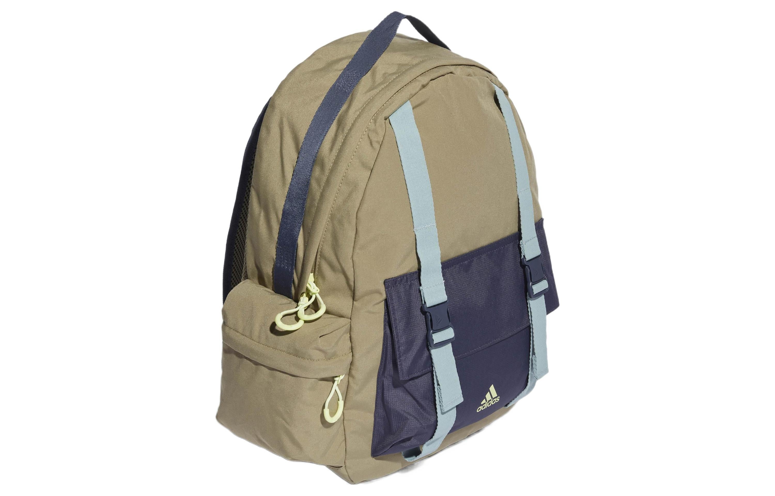 adidas Cxplr BP Athleisure Casual Sports Backpack Unisex Khaki HA5679 - 2