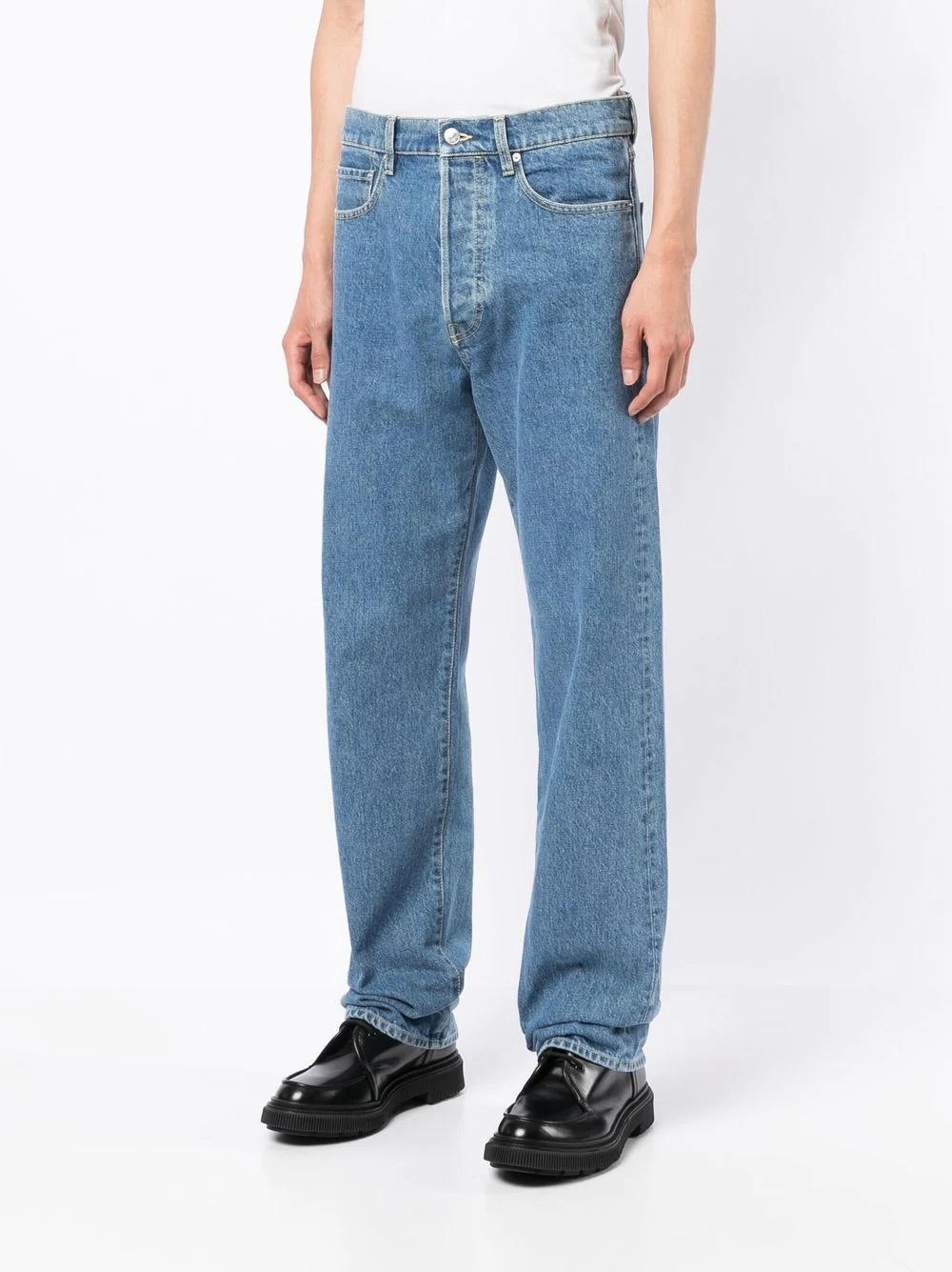 mid-rise straight-leg jeans - 3