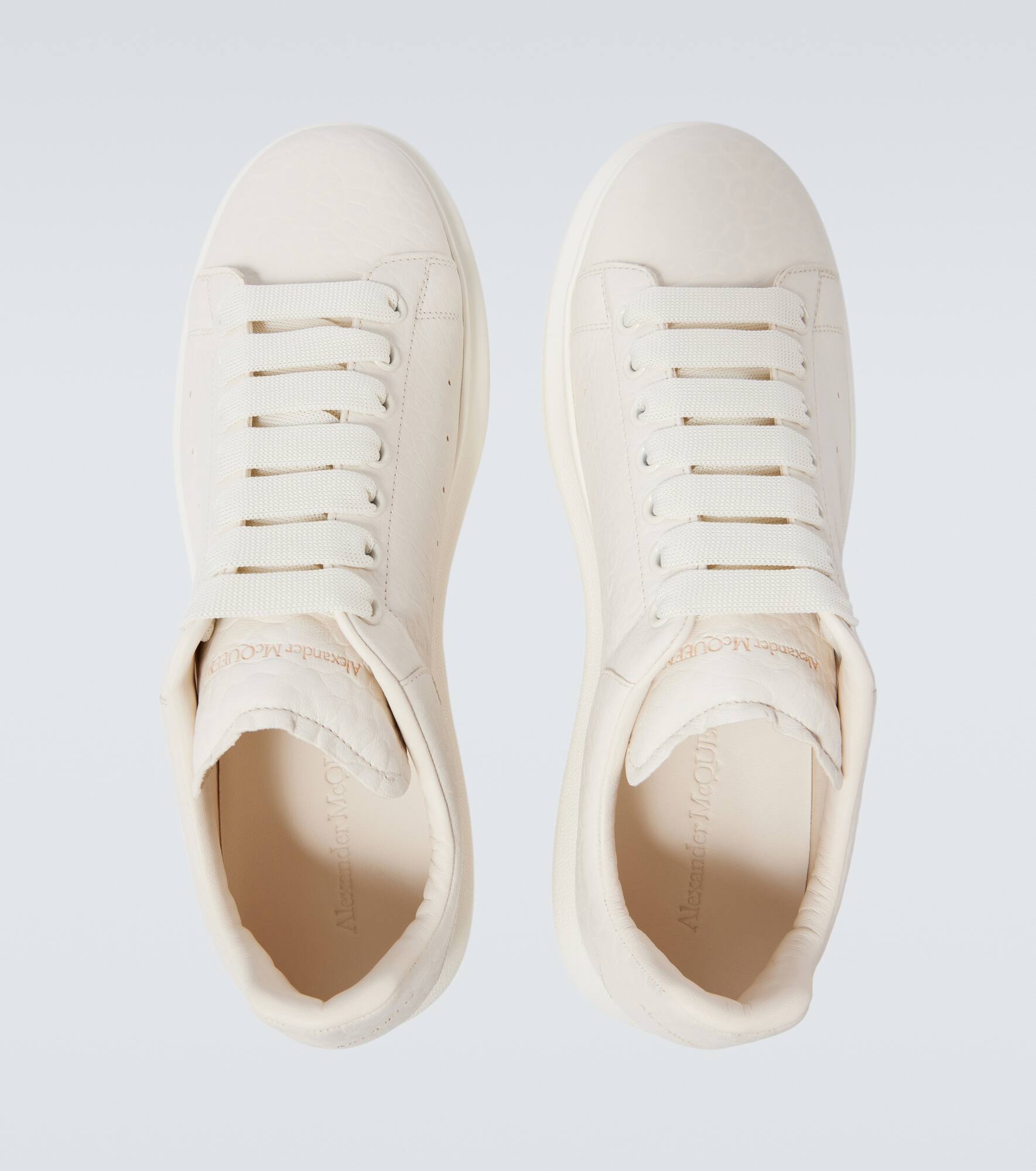 Oversized leather sneakers - 4
