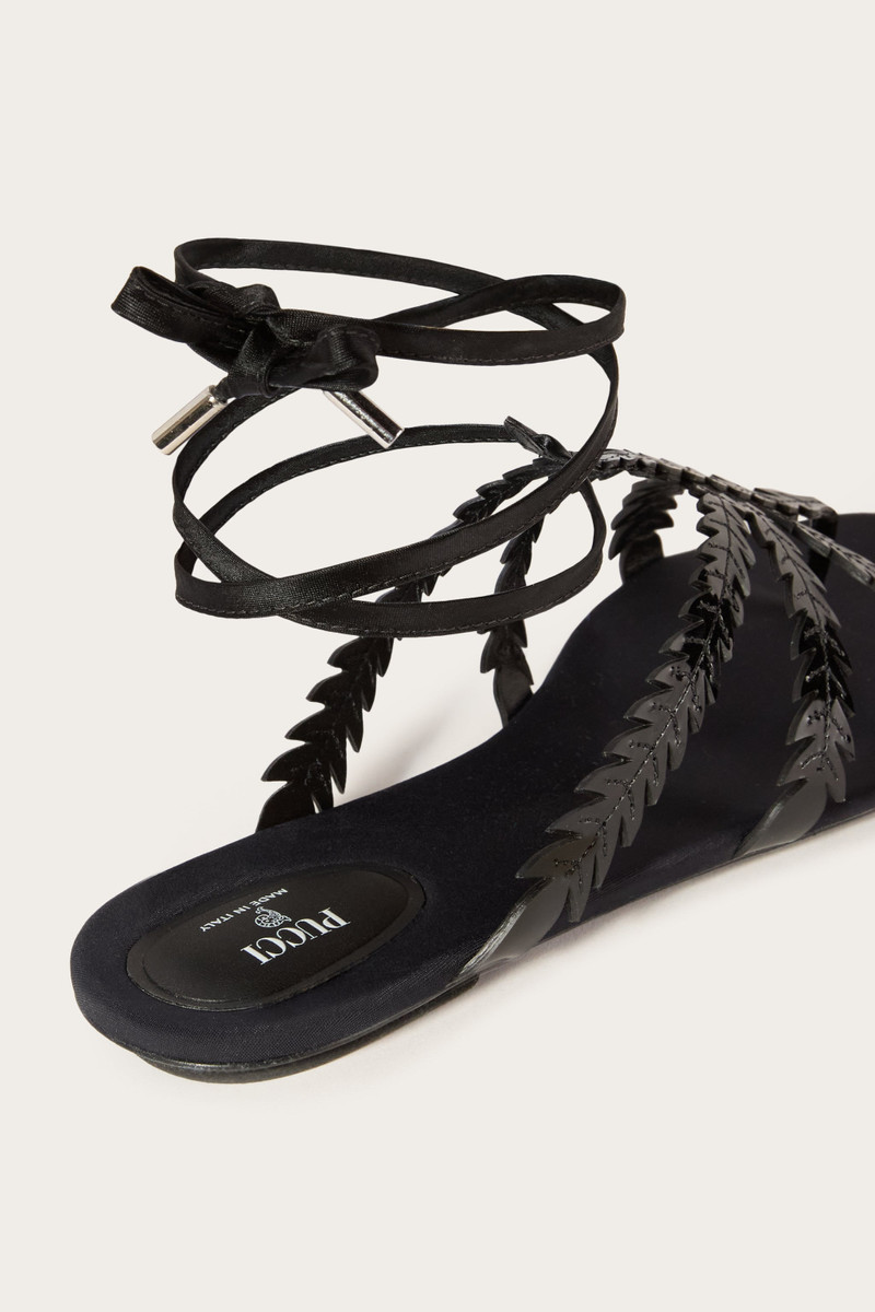 FEATHER-EMBELLISHED SANDALS 5
