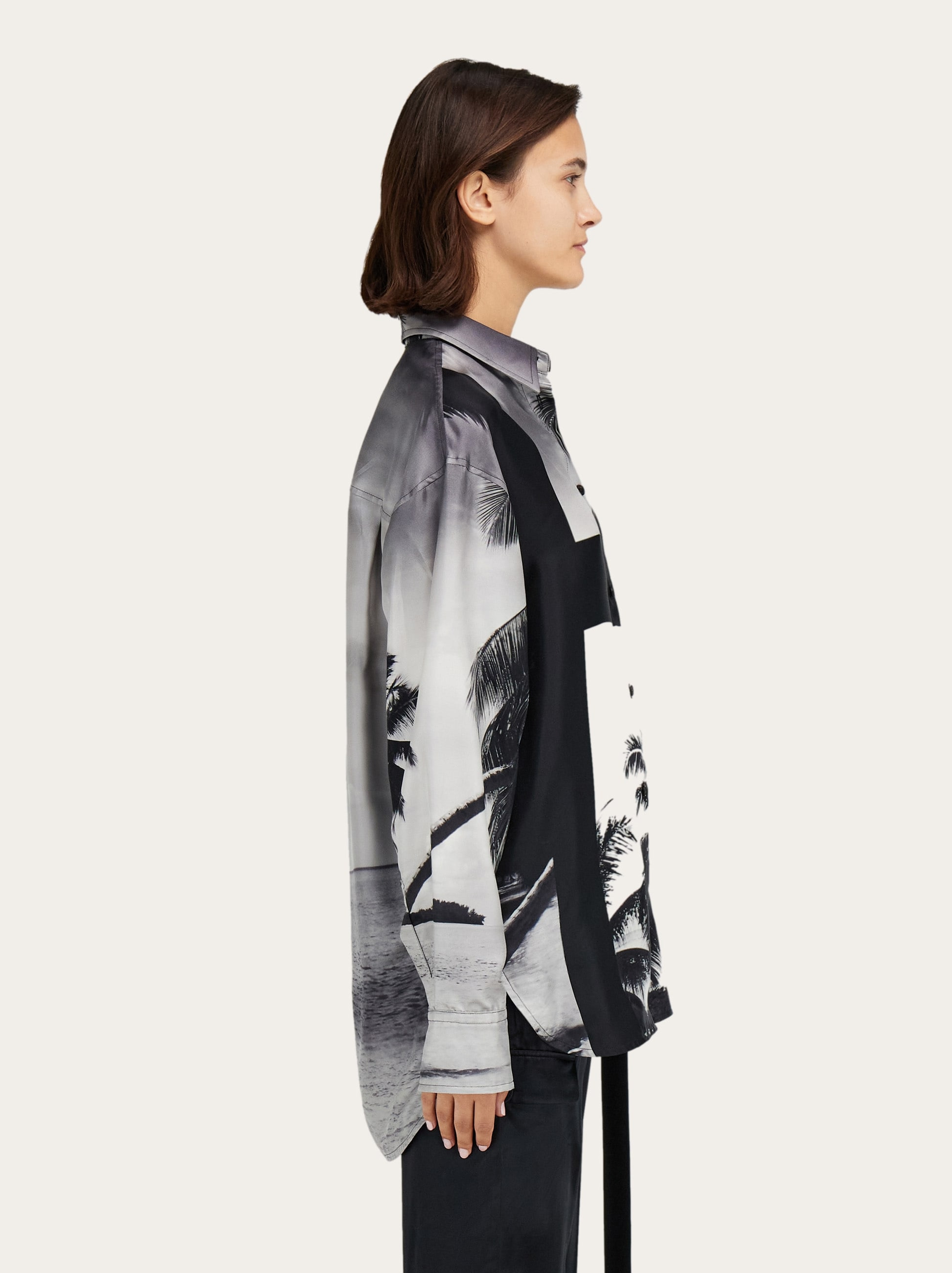 Oversize shirt with Trinidad print - 3