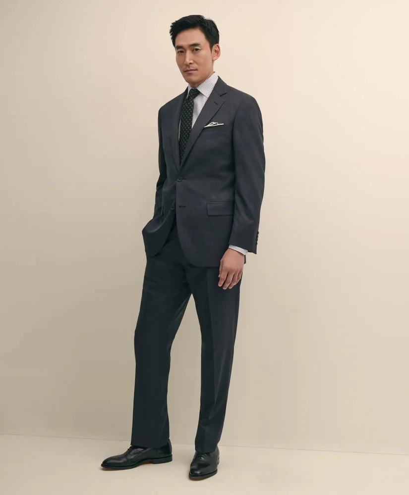 Traditional Fit Wool 1818 Suit - 1