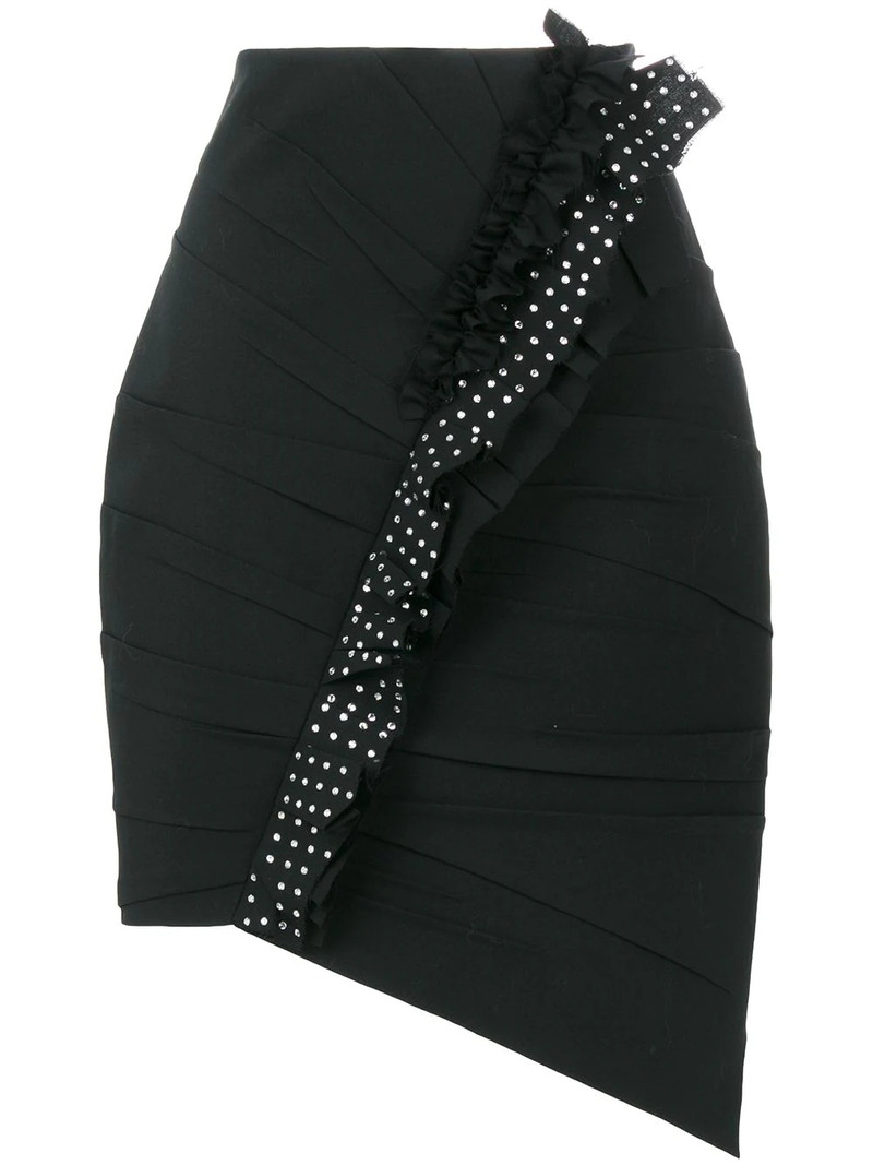 asymmetrical mini skirt 1