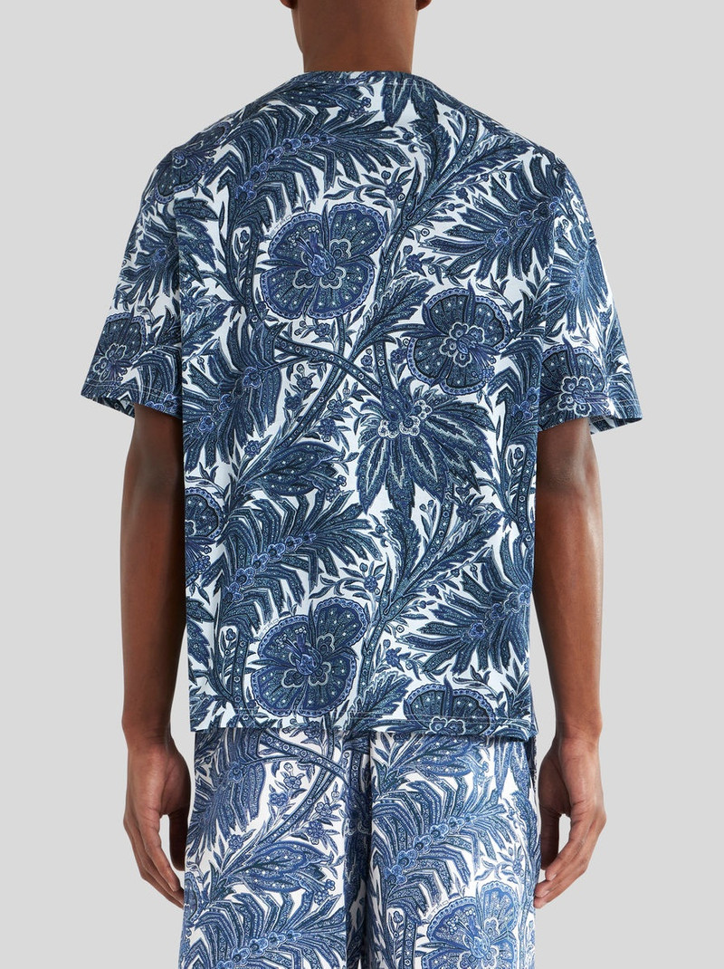 FOLIAGE PRINT JERSEY T-SHIRT 4