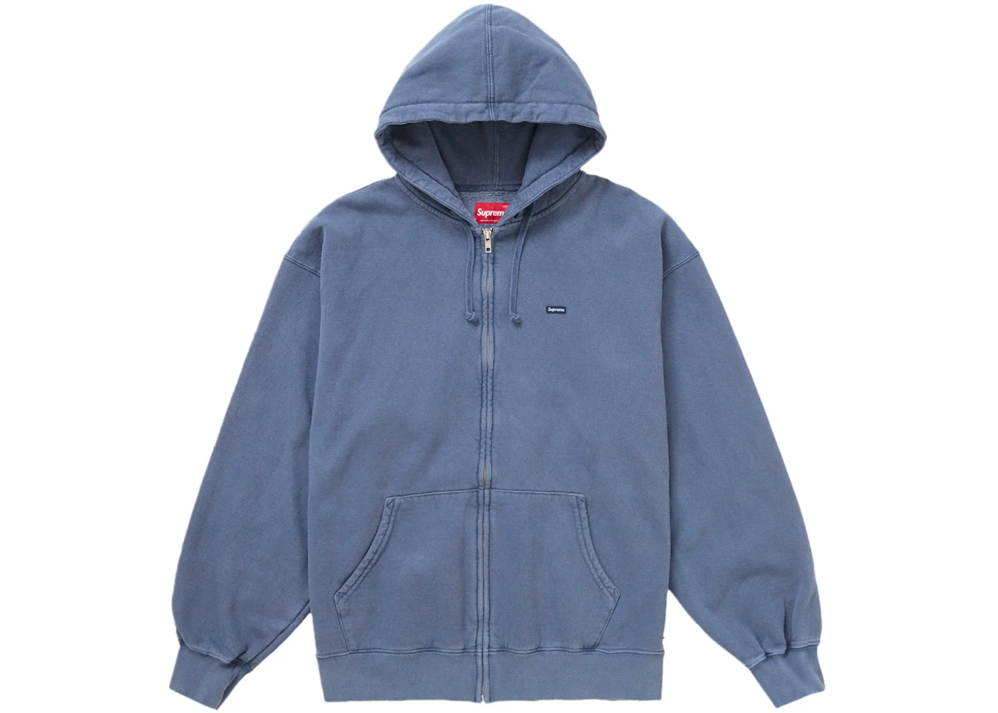 Supreme Supreme Overdyed Small Box Zip-Up Hooded Sweatshirt Dark