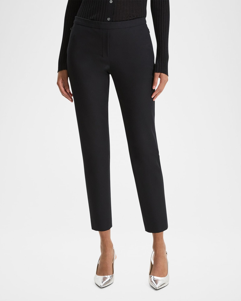 Theory Thaniel Slim Cropped Stretch Pants outlook