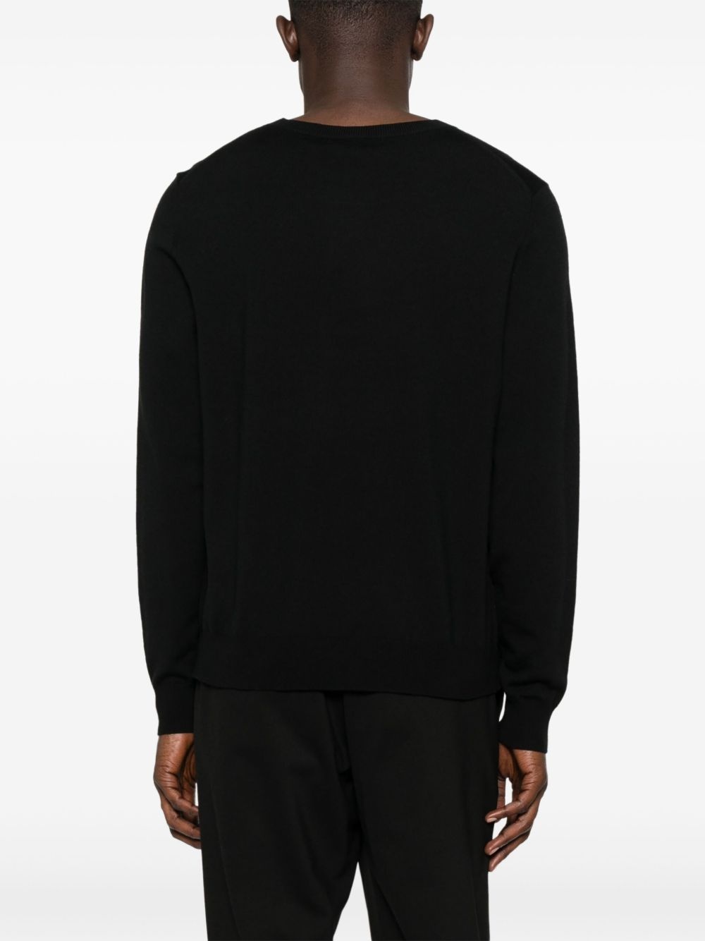 embroidered-logo sweater - 3