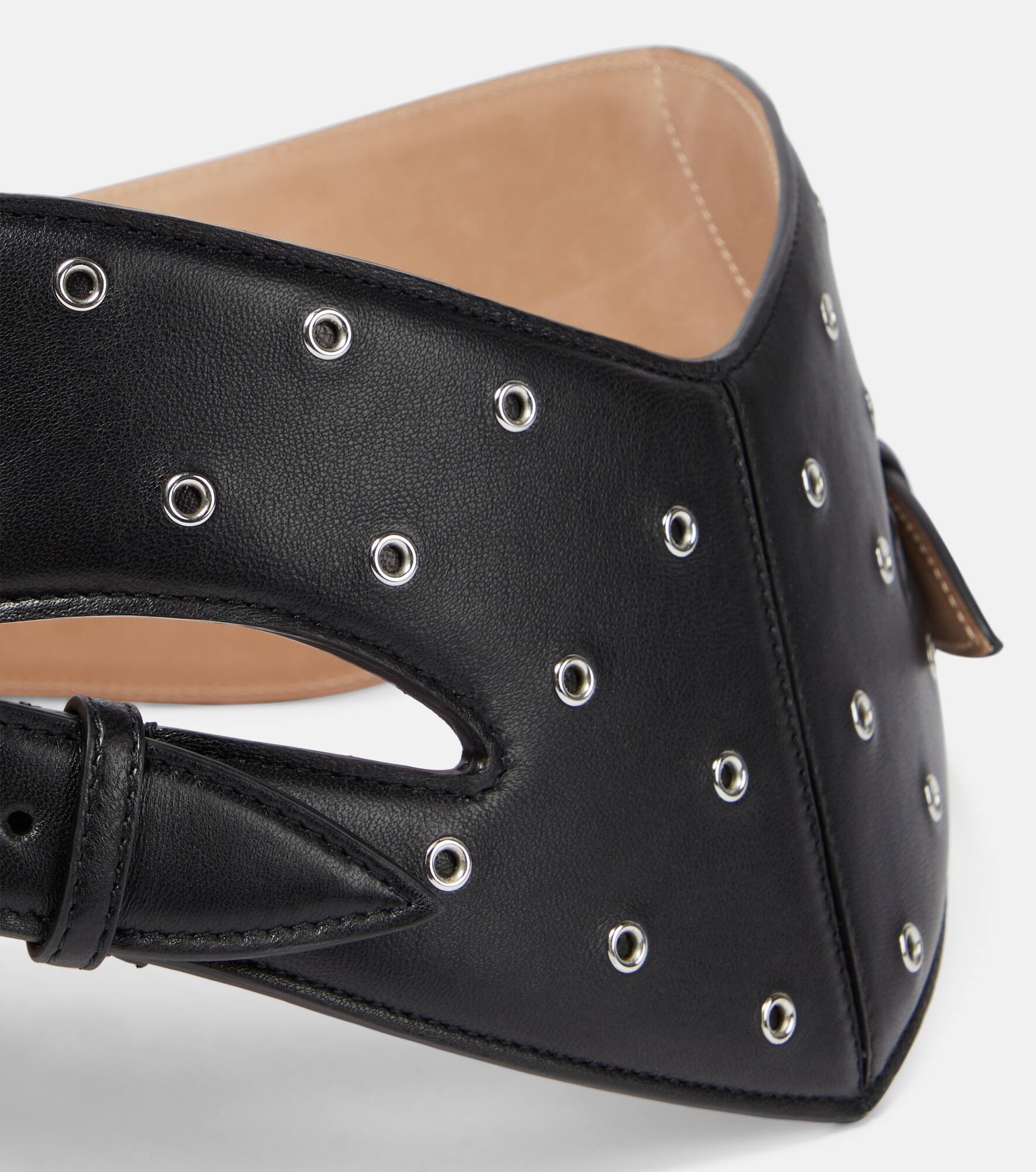 Perforated leather belt - 3