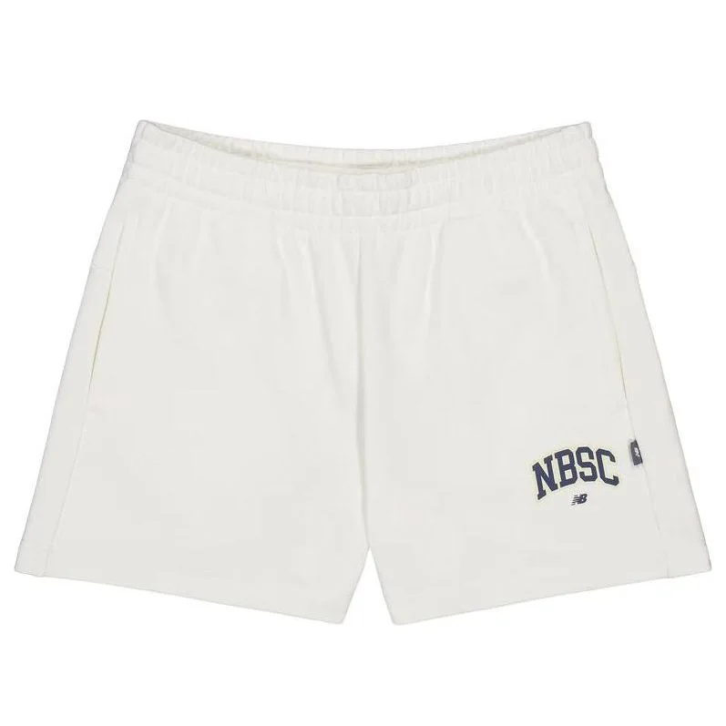 (WMNS) New Balance NBSC Cotton Short 'White' AWS42315-CIC - 1