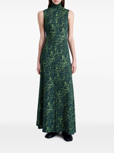 Proenza Schouler abstract-print high-neck dress outlook