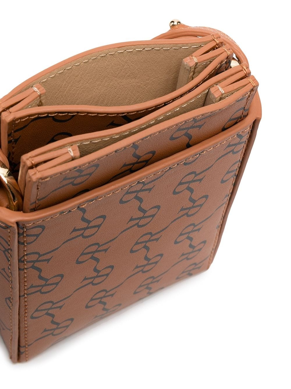 monogram logo print mini bag - 5