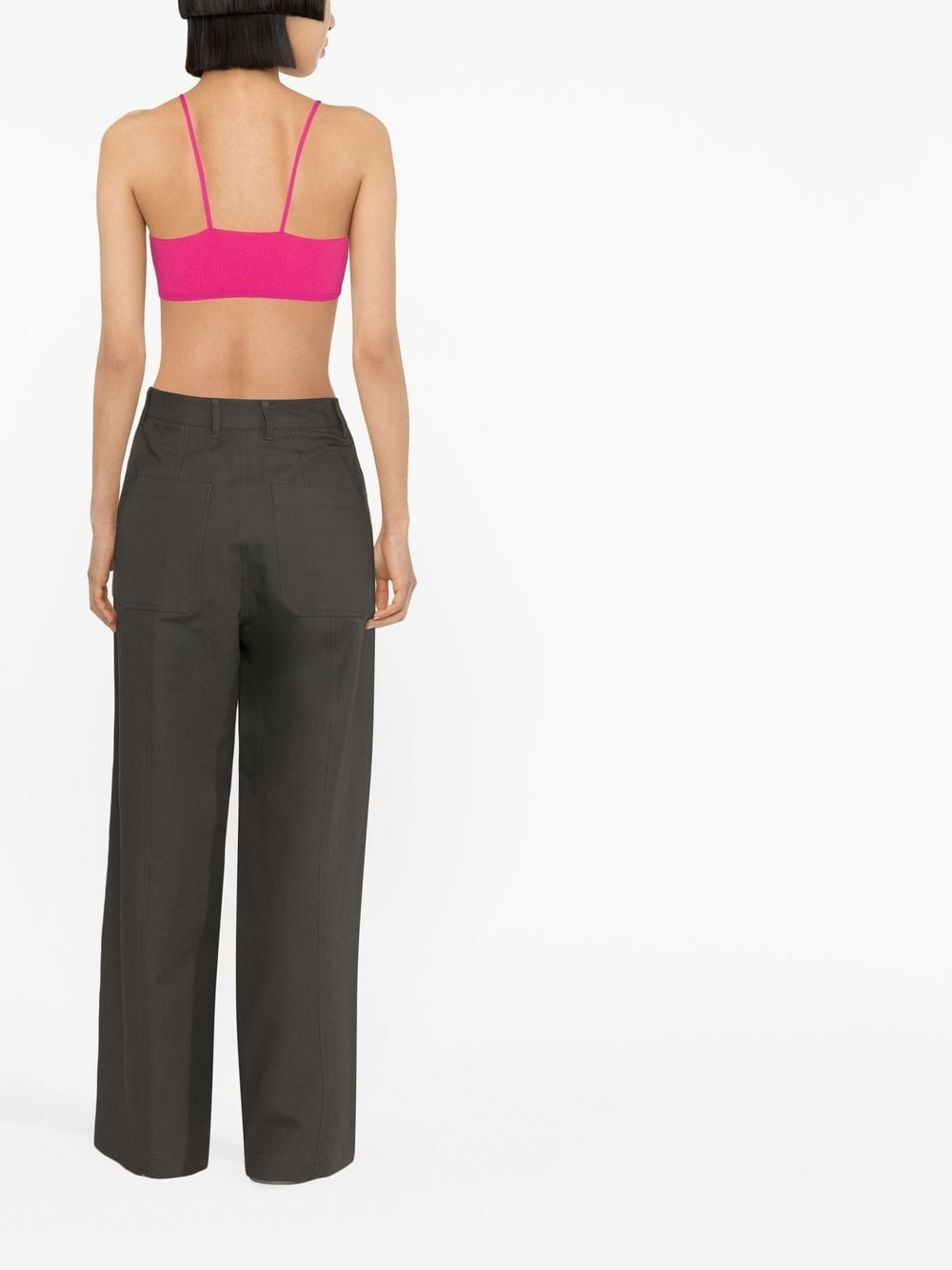 Pralu logo-plaque crop top - 4