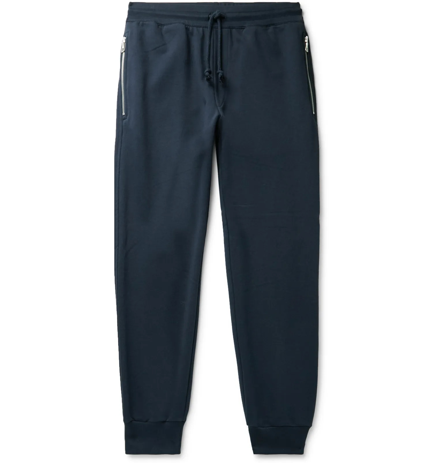 Tapered Loopback Cotton-Jersey Sweatpants - 1