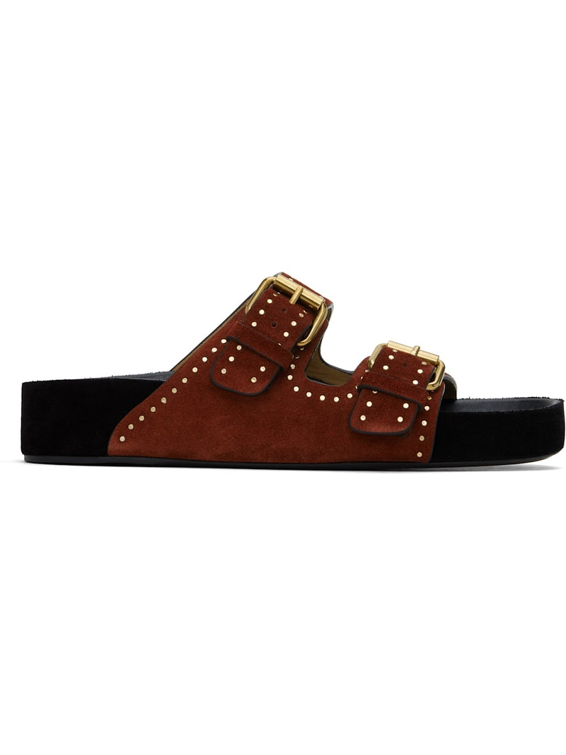 Burgundy Lennyo Sandals 1