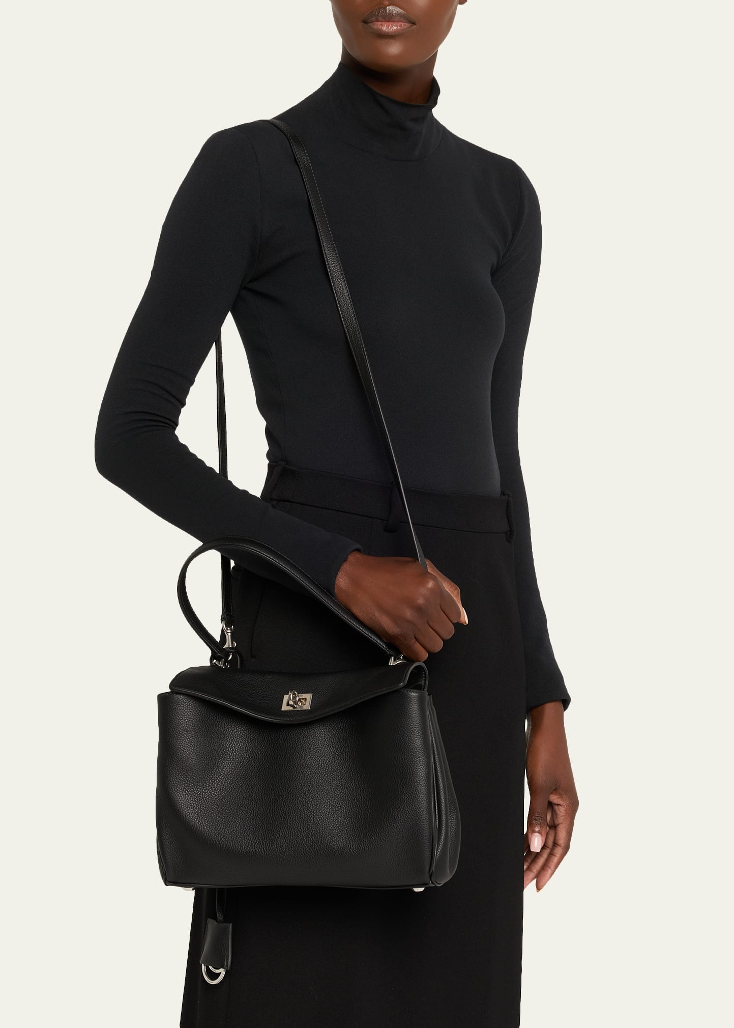 Rodeo Small Grained Leather Top-Handle Bag - 2