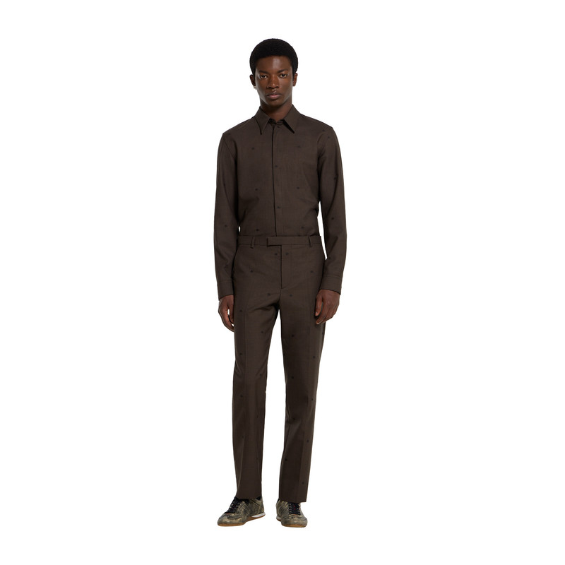 GG houndstooth wool jacquard shirt 3