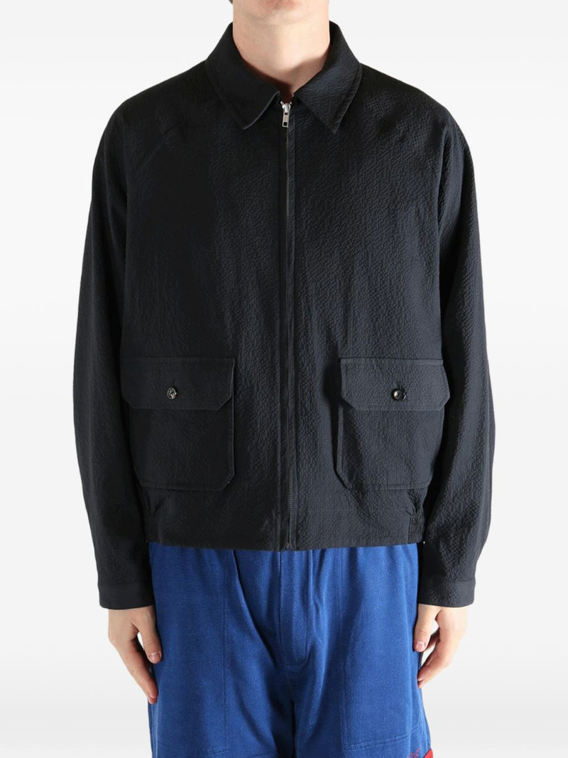 BODE Seersucker Coach's bomber jacket outlook