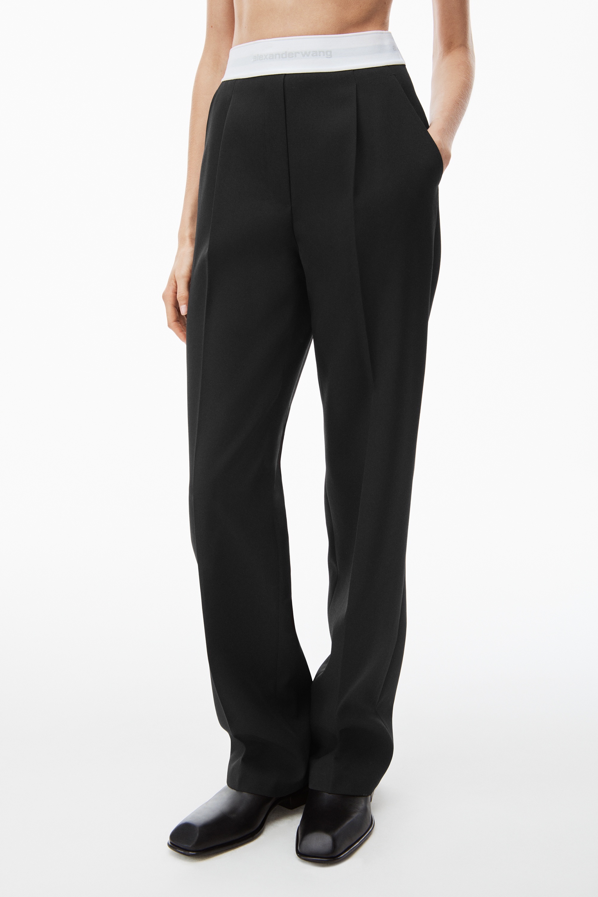 PLEATED TROUSER IN WOOL TAILORING - 3