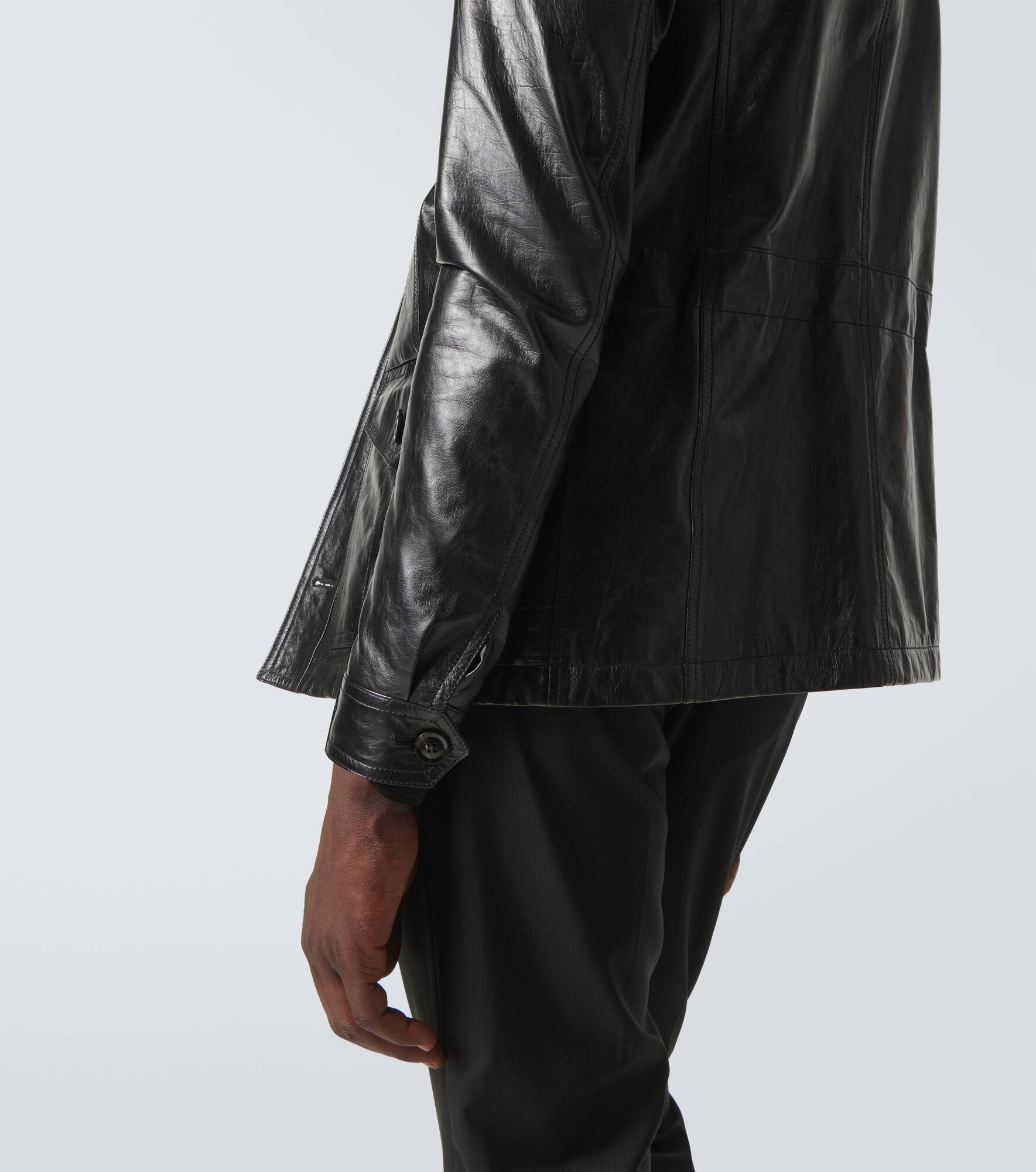 Leather field jacket - 6