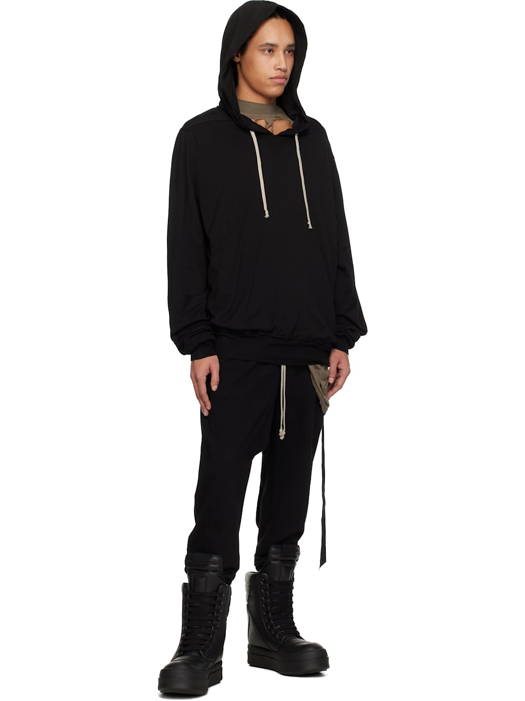 Black Hollywood Oversized Hoodie - 4