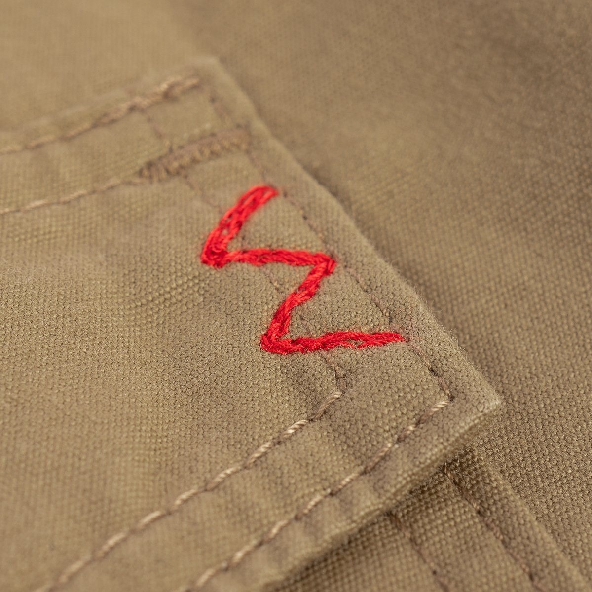 IHSH-394-KHA 7oz Fatigue Cloth Western Shirt - Khaki - 9