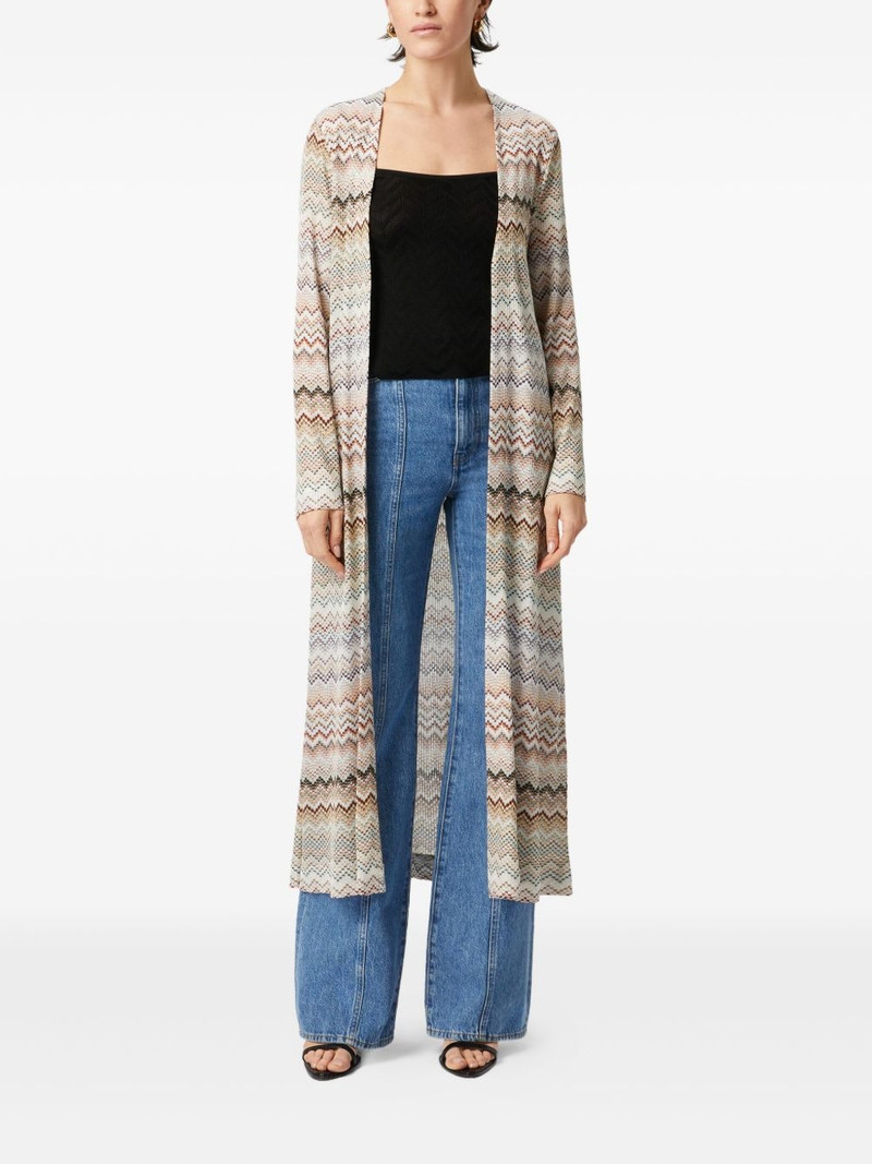 Missoni zigzag-pattern cardi-coat outlook