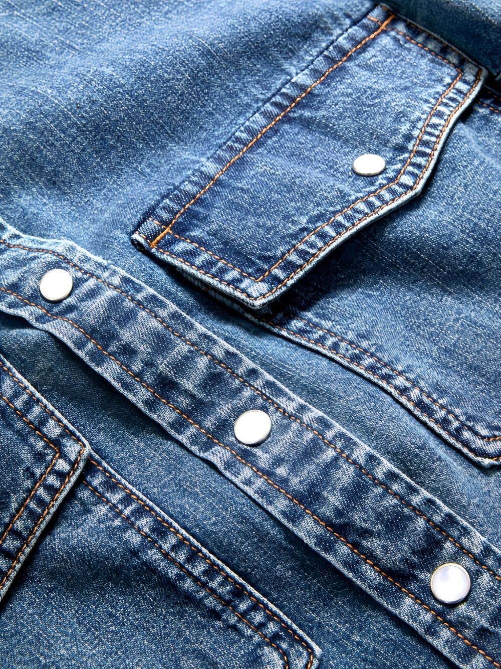 flap-pocket denim shirt - 5