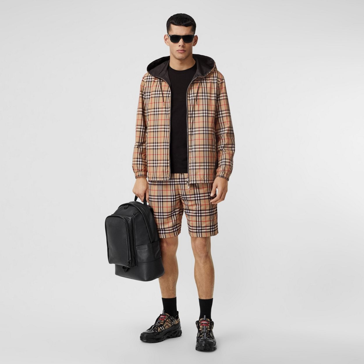 Reversible Vintage Check Hooded Jacket - 1