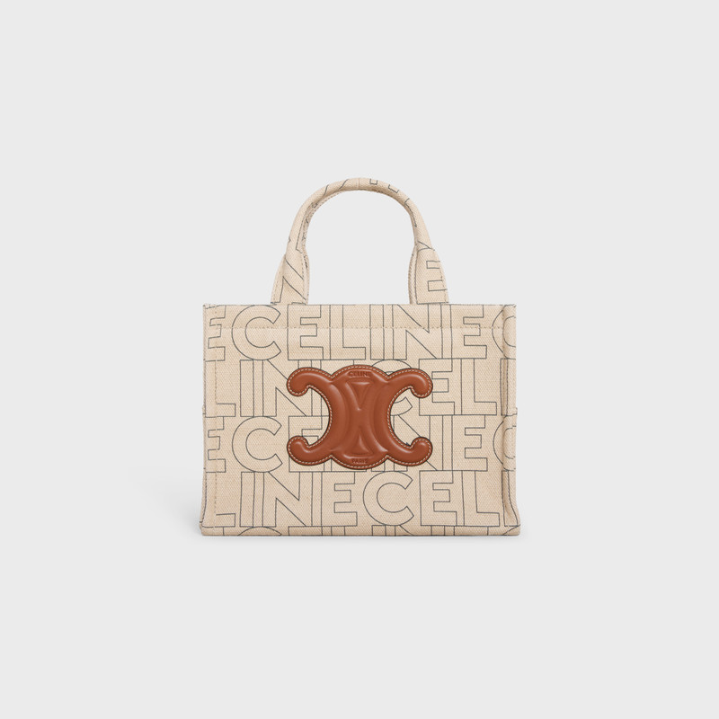 small cabas thais in TEXTILE WITH CELINE ALL-OVER print 1