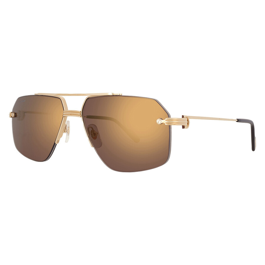 Cartier Premiere de Cartier Grey Multitreatment Navigator Men's Sunglasses CT0426S 001 60 - 2