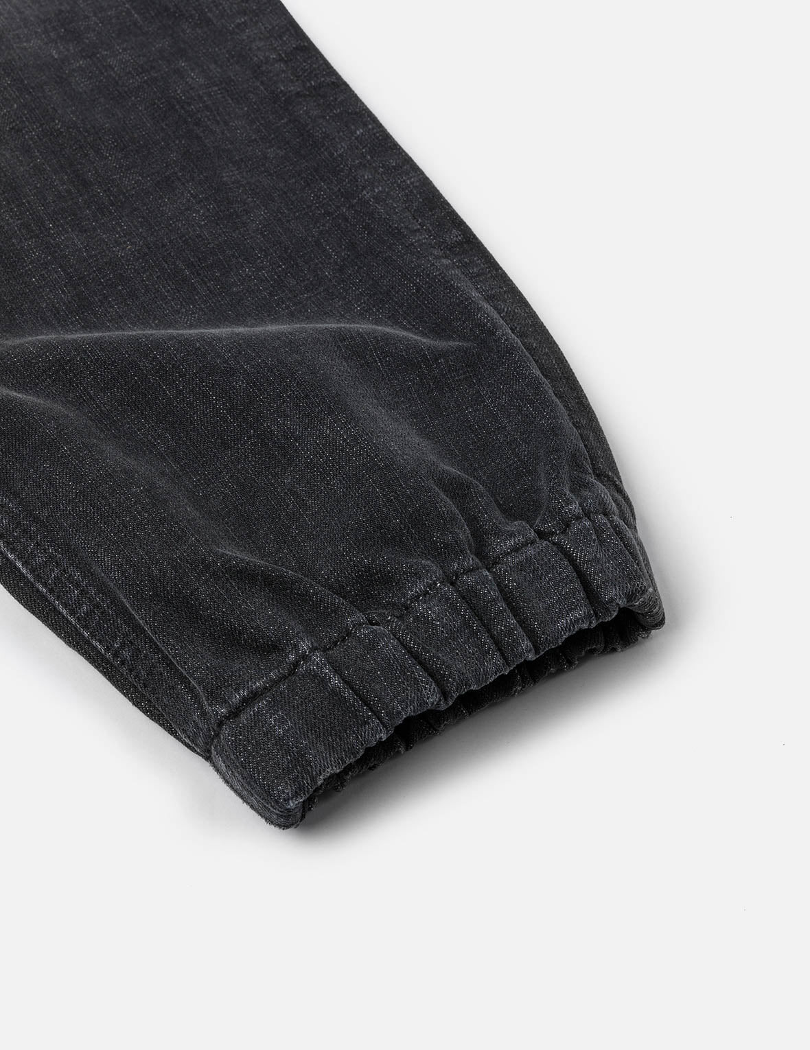 Emboss Seagull and Logo Regular Fit Denim Jogger - 12