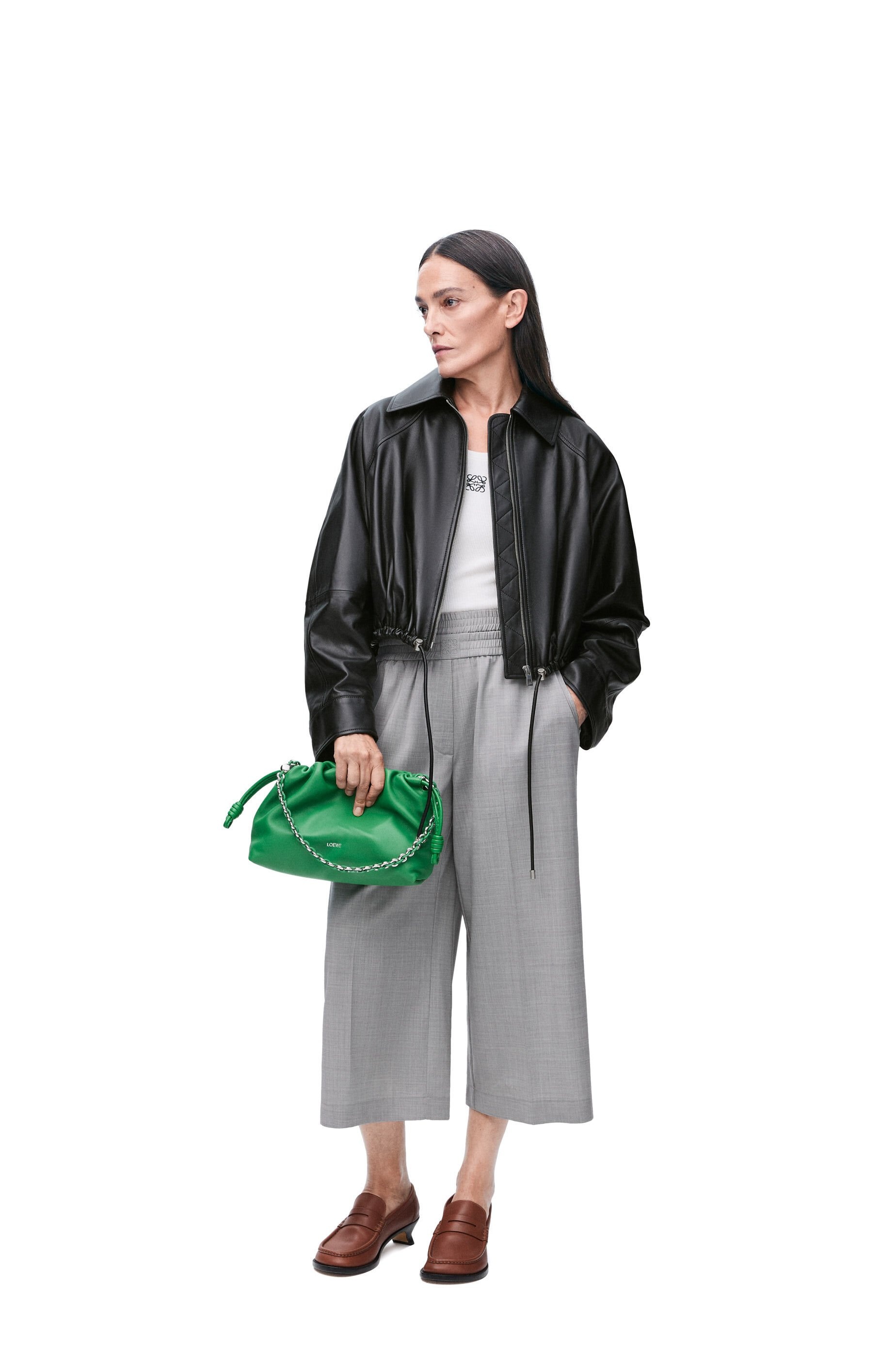 Cropped trousers in wool - 2