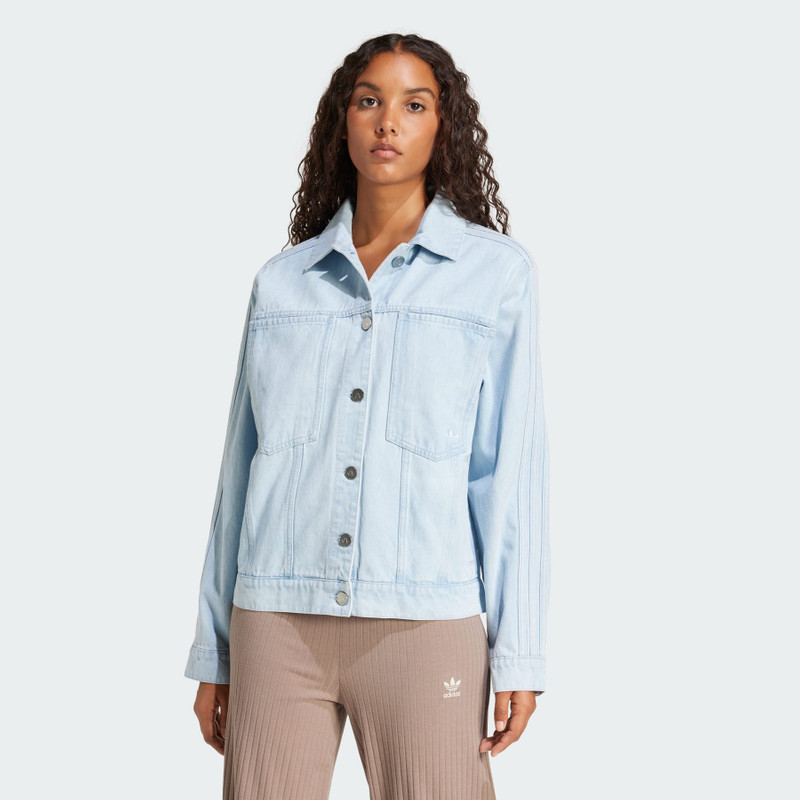 adidas Premium Essentials Denim Jacket outlook