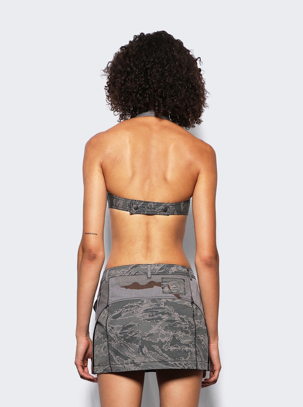Regenerated Bandeau Top Dark Grey - 5